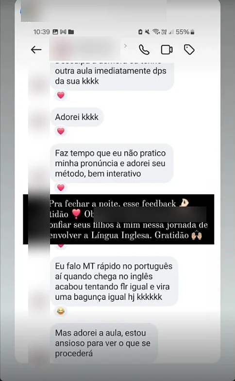 Imagem do depoimento